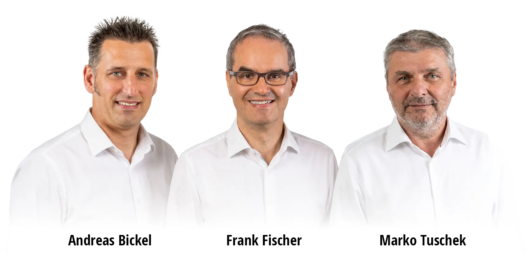 Andreas Bickel, Frank Fischer und Marko Tuschek – Gründer von webix solutions