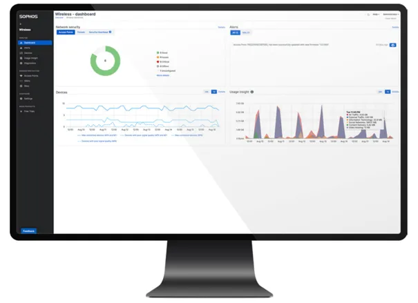 Sophos Wireless Dashboard